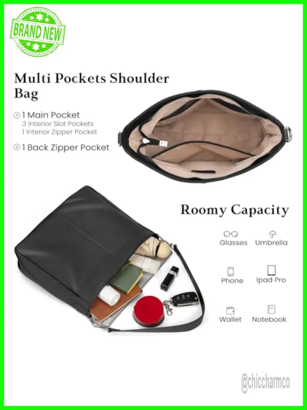 Soft Genuine Leather Hobo Bag Crossbody Shoulder Purse Women